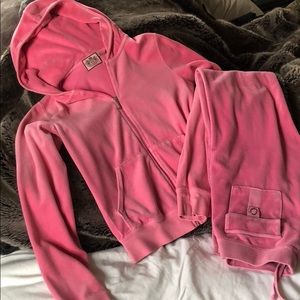 Like-New Juicy Couture Pink Velour Tracksuit